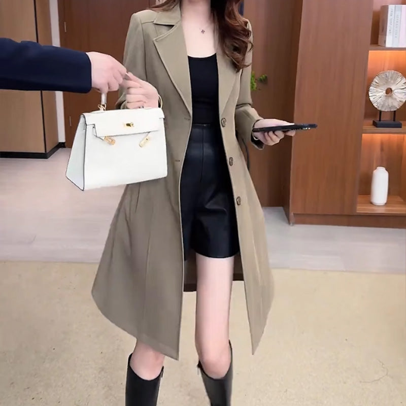 ❄️Winterschlussverkauf 50% RABATT❄️Langer warmer Trenchcoat für Frauen👗