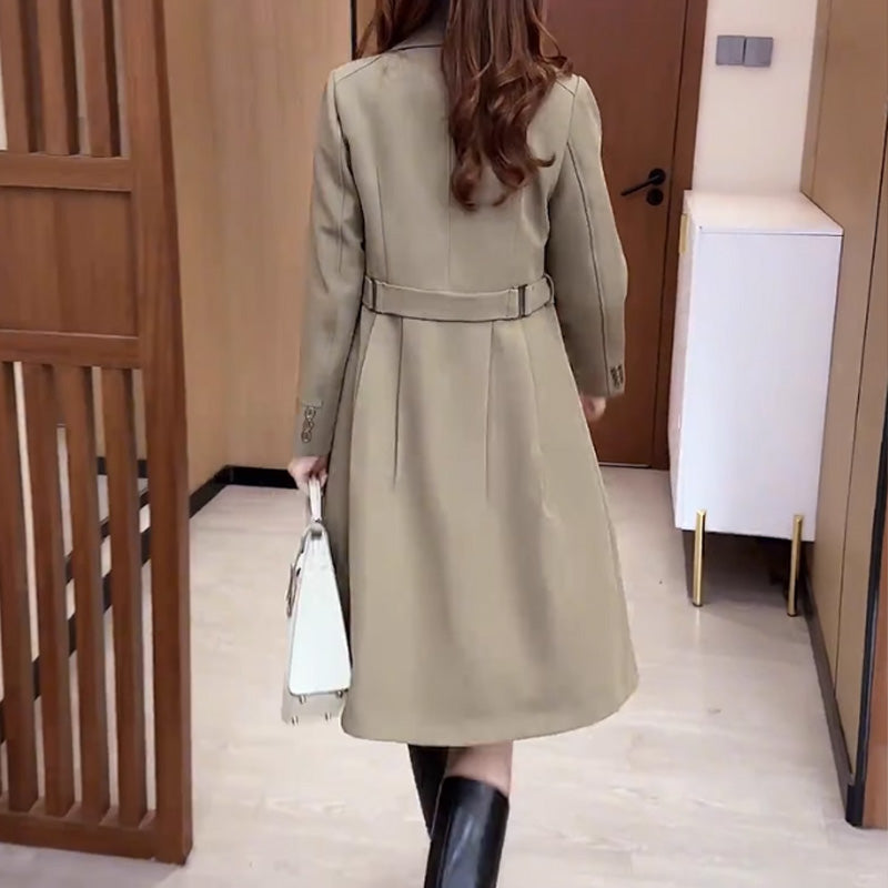 ❄️Winterschlussverkauf 50% RABATT❄️Langer warmer Trenchcoat für Frauen👗