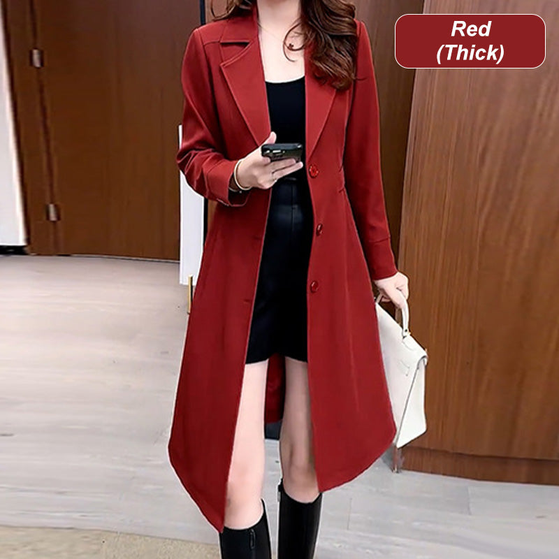 ❄️Winterschlussverkauf 50% RABATT❄️Langer warmer Trenchcoat für Frauen👗