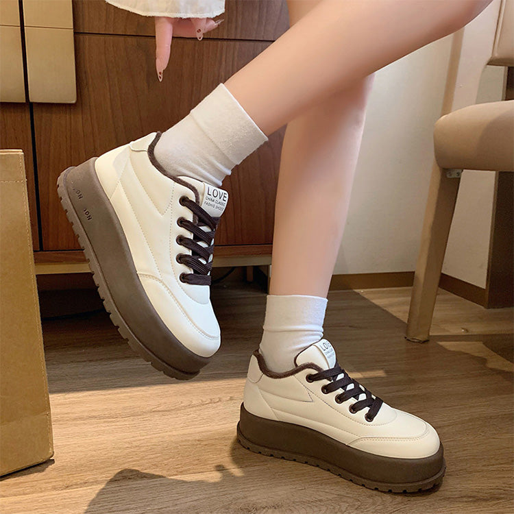 Warme lƤssige Damenschuhe mit Plateauš„Kostenlose Lieferungš„