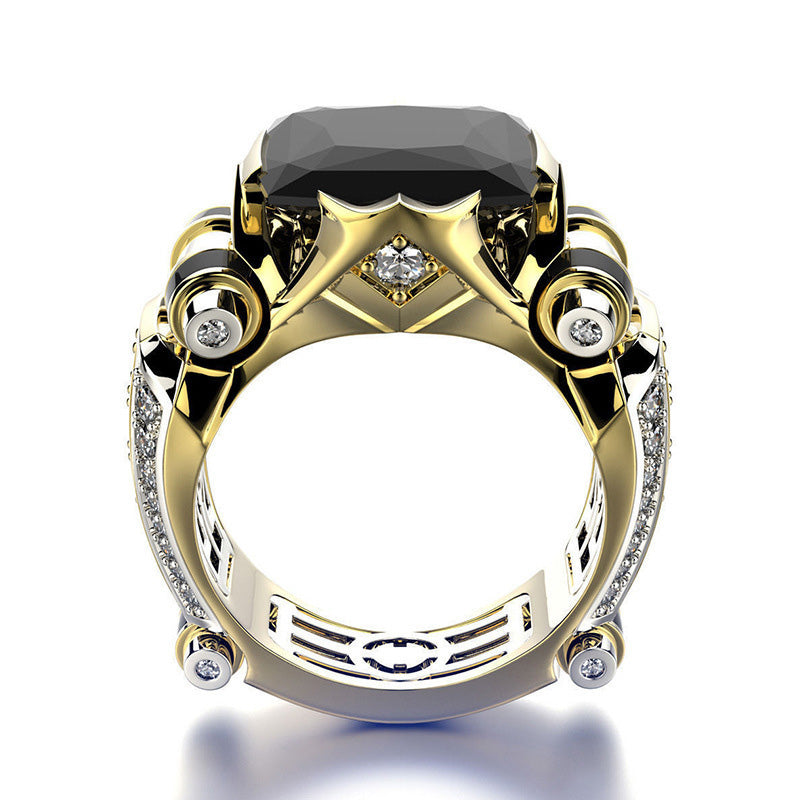 ⚡2025 Neujahrsverkauf für begrenzte Zeit🎁 - 49%OFF🔥 Robuster Vintage-Ring mit breitem Zirkonia