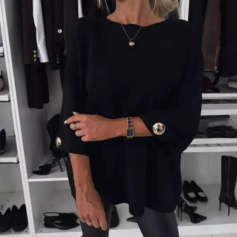 👚HEISSER VERKAUF 49% - Klassisches, einfarbiges Strickoberteil für Damen