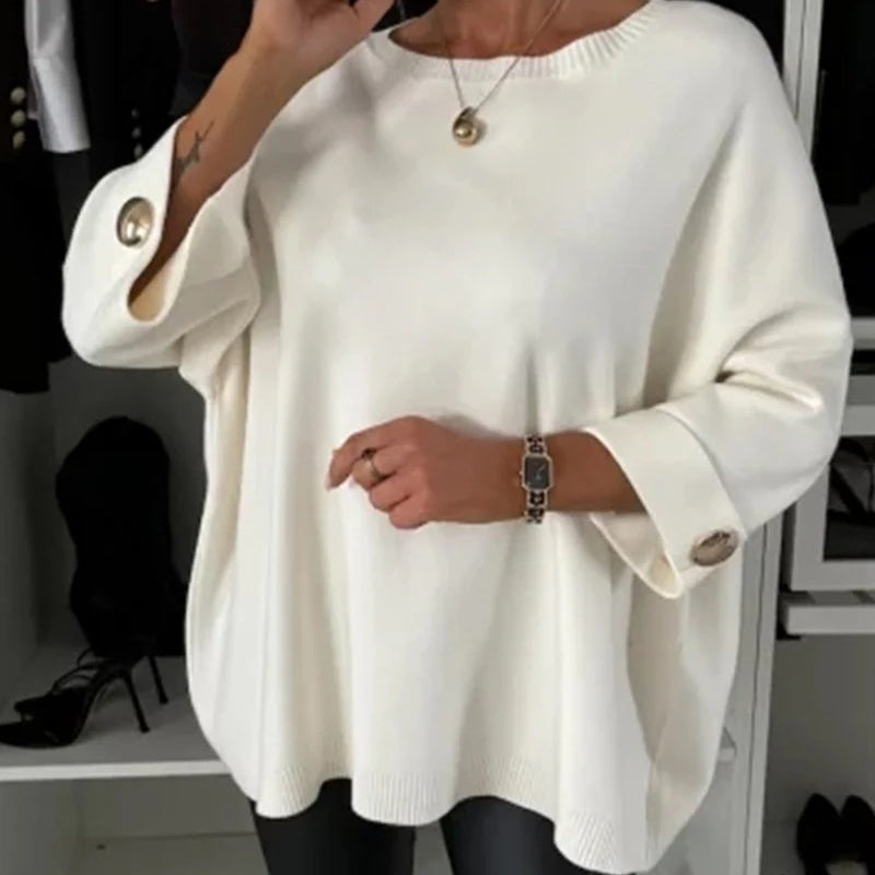 👚HEISSER VERKAUF 49% - Klassisches, einfarbiges Strickoberteil für Damen