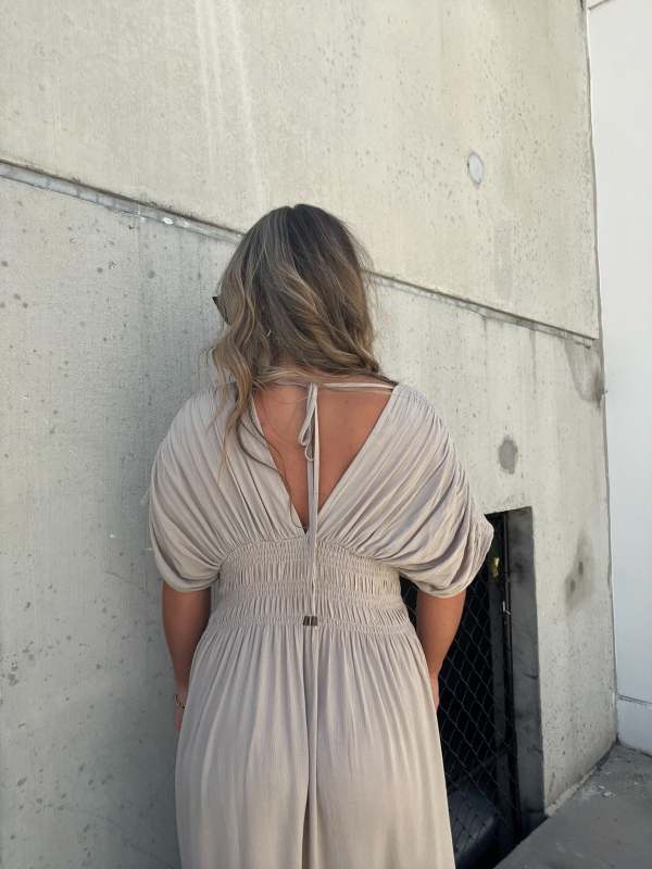 💐HEISSER VERKAUF 💗 SCHLITZ V-AUSSCHNITT MÜHELOS MAXI LANGES KLEID