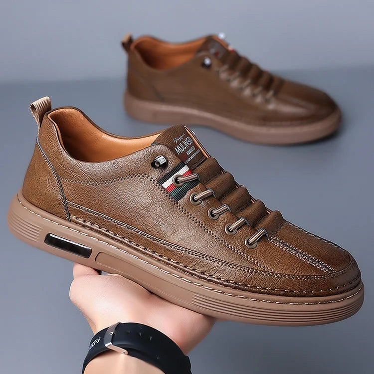 Italienische handgefertigte Leder Fahr atmungsaktiv Freizeitschuhe
