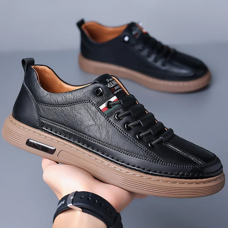 Italienische handgefertigte Leder Fahr atmungsaktiv Freizeitschuhe