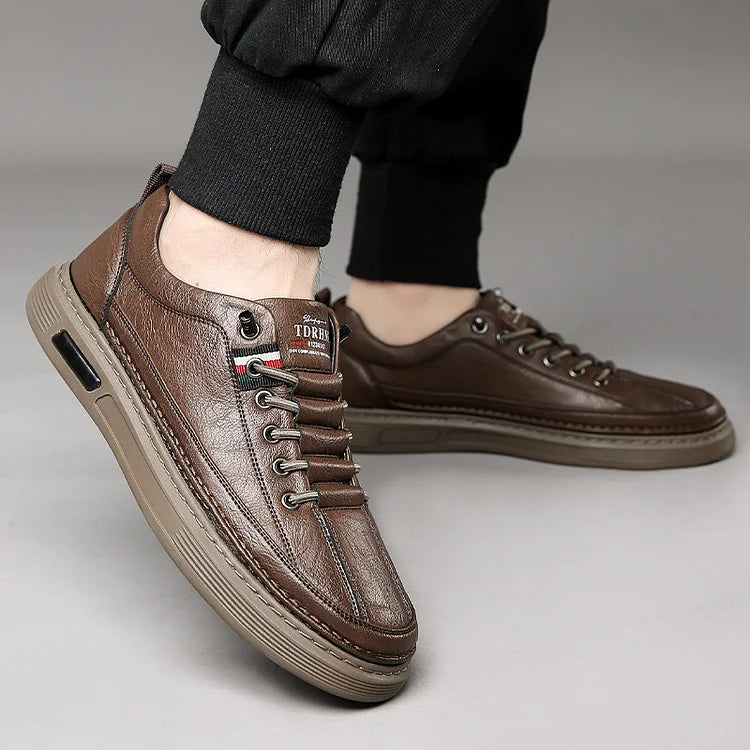 Italienische handgefertigte Leder Fahr atmungsaktiv Freizeitschuhe