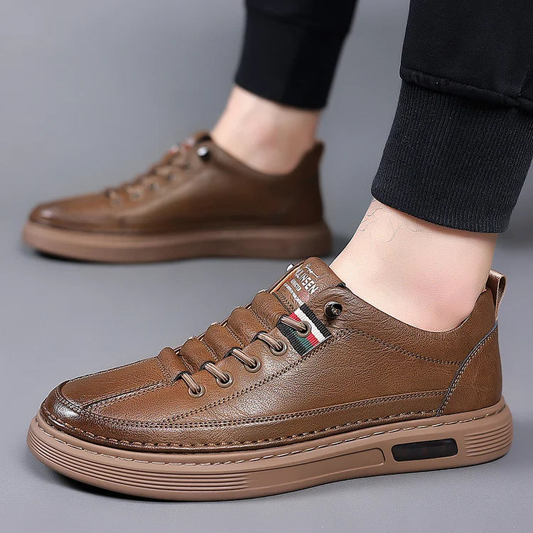 Italienische handgefertigte Leder Fahr atmungsaktiv Freizeitschuhe