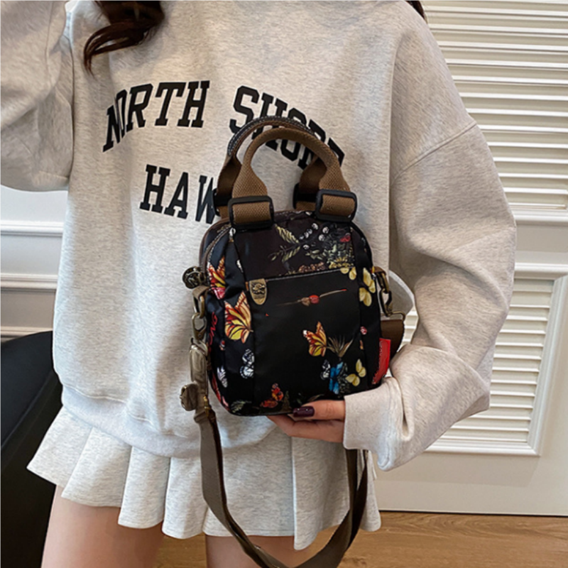 Damenmode Print Mehrschichtige Umhängetasche