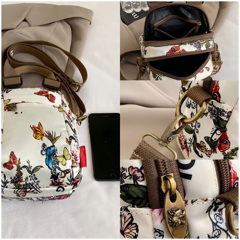 Damenmode Print Mehrschichtige Umhängetasche