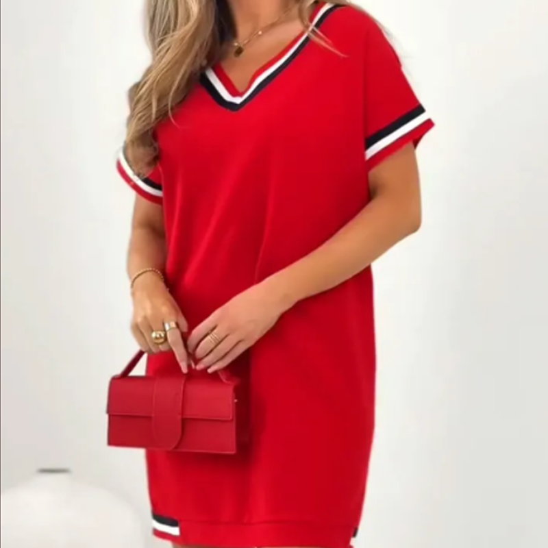 🎊2025 Modisches gestreiftes Split-Kleid🎊