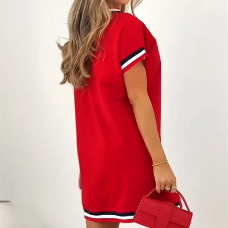 🎊2025 Modisches gestreiftes Split-Kleid🎊