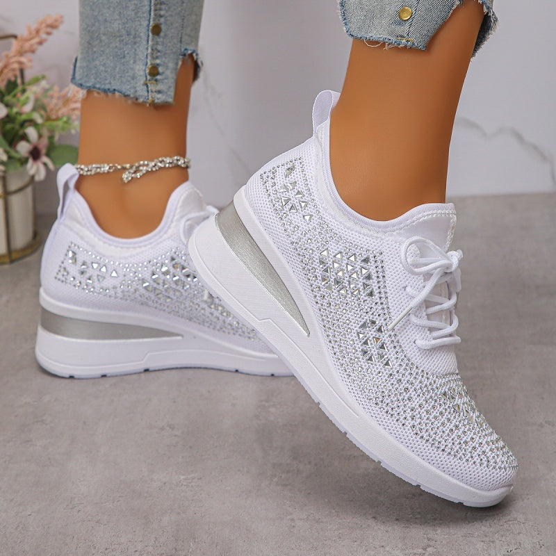đ„đ„Letzter Tag der Aktion, profitieren Sie von 50 % Rabattđ„ Atmungsaktive orthopĂ€dische Sportschuhe fĂŒr Damen, lĂ€ssiger und trendiger Stil, verziert mit eingearbeiteten Strasssteinen.