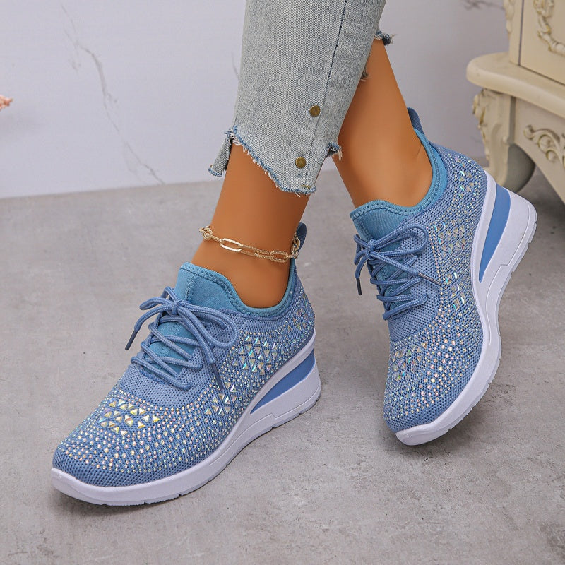 đ„đ„Letzter Tag der Aktion, profitieren Sie von 50 % Rabattđ„ Atmungsaktive orthopĂ€dische Sportschuhe fĂŒr Damen, lĂ€ssiger und trendiger Stil, verziert mit eingearbeiteten Strasssteinen.