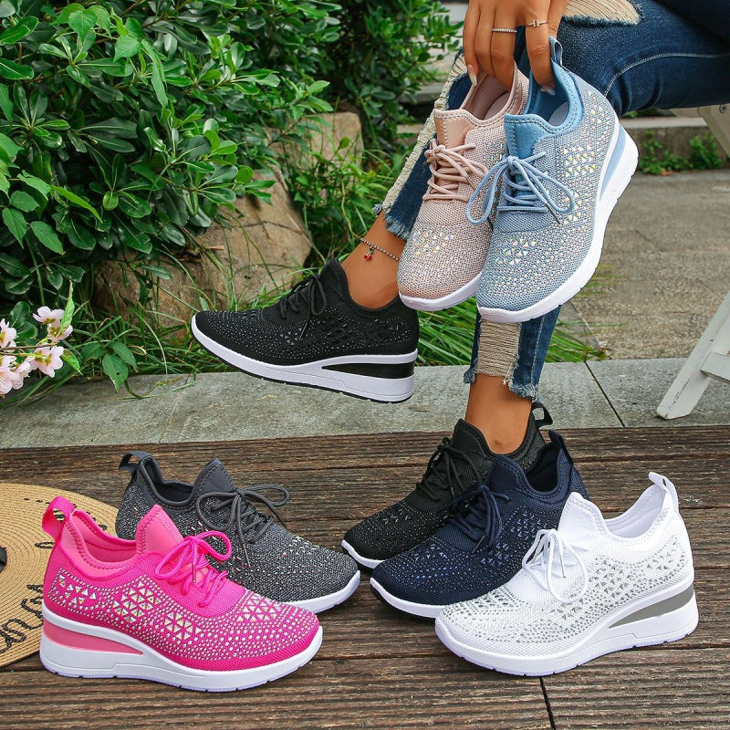 đ„đ„Letzter Tag der Aktion, profitieren Sie von 50 % Rabattđ„ Atmungsaktive orthopĂ€dische Sportschuhe fĂŒr Damen, lĂ€ssiger und trendiger Stil, verziert mit eingearbeiteten Strasssteinen.