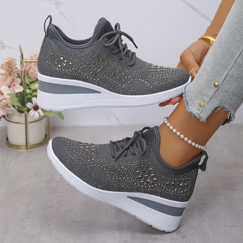 đ„đ„Letzter Tag der Aktion, profitieren Sie von 50 % Rabattđ„ Atmungsaktive orthopĂ€dische Sportschuhe fĂŒr Damen, lĂ€ssiger und trendiger Stil, verziert mit eingearbeiteten Strasssteinen.