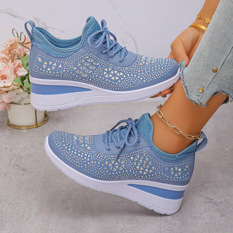 đ„đ„Letzter Tag der Aktion, profitieren Sie von 50 % Rabattđ„ Atmungsaktive orthopĂ€dische Sportschuhe fĂŒr Damen, lĂ€ssiger und trendiger Stil, verziert mit eingearbeiteten Strasssteinen.