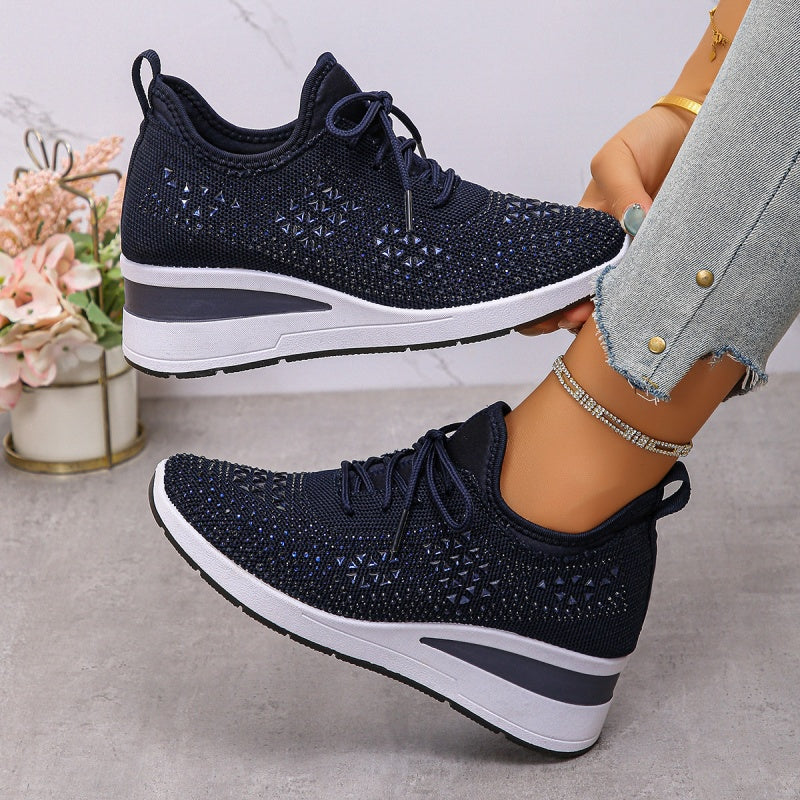 đ„đ„Letzter Tag der Aktion, profitieren Sie von 50 % Rabattđ„ Atmungsaktive orthopĂ€dische Sportschuhe fĂŒr Damen, lĂ€ssiger und trendiger Stil, verziert mit eingearbeiteten Strasssteinen.