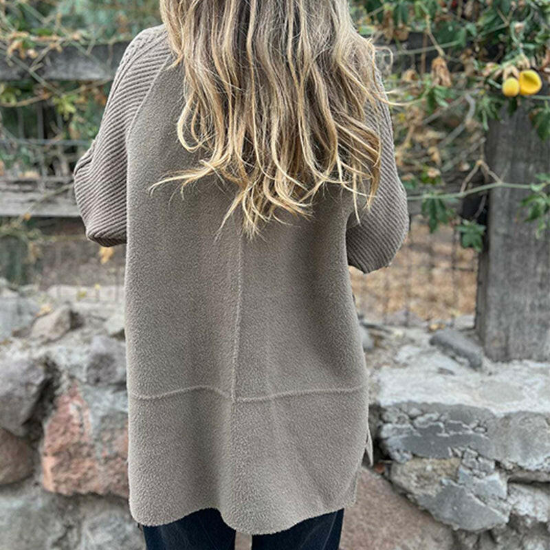 🍂💕Mittellanger Damenrock mit doppelten Knöpfen und Revers