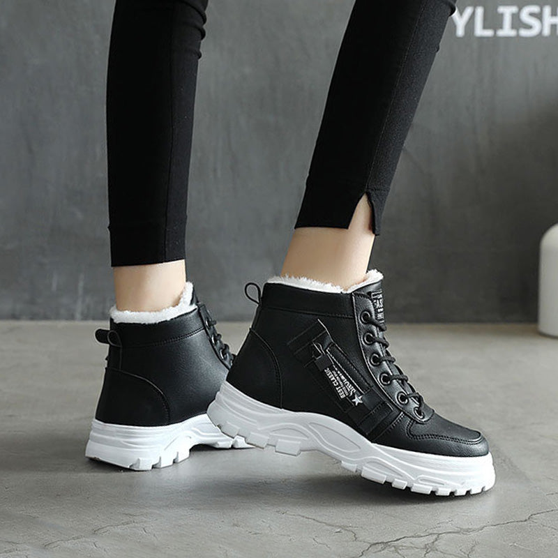 Wasserdichte, warme Schnürstiefelette für Damen