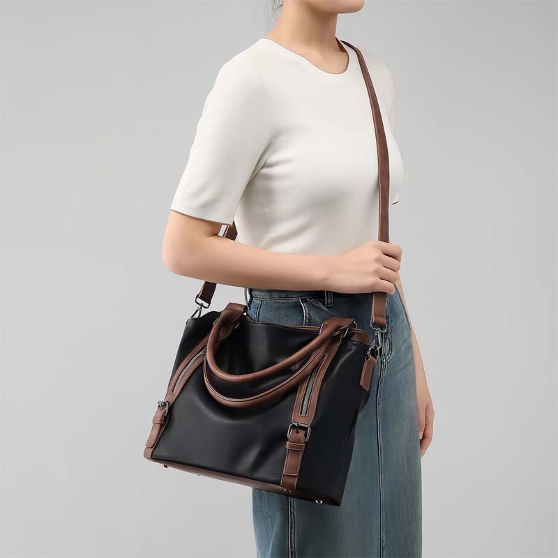 Geräumige Tasche für Frauen, lässiger Stil
