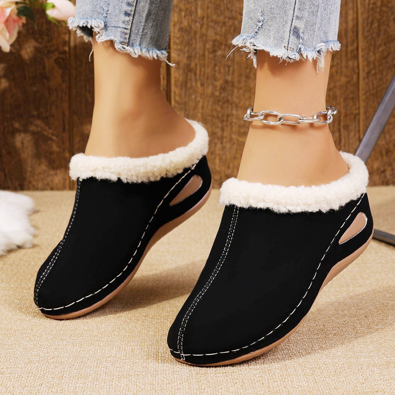 Bequeme Slipper für Damen mit Wollfutter