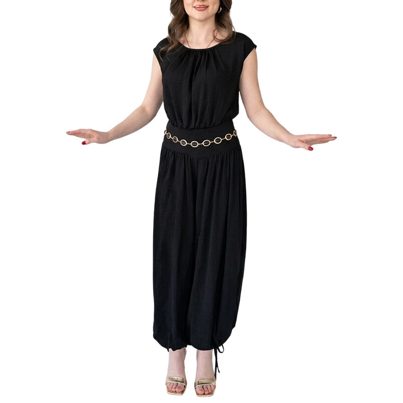2-teiliges Set aus Bodysuit-Oberteil und Haremshose für Damen