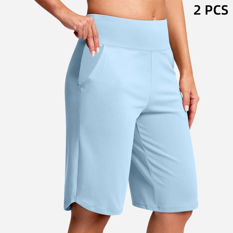 ⏰Letzter Tag des Schlussverkaufs – 49 % Rabatt🔥Yoga-Shorts für Damen mit hoher Taille und Taschen