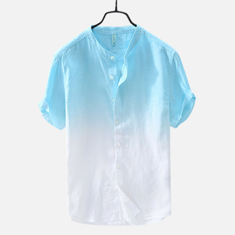 2022 Neue Herrenmode Gradient Oversized Kurzarmhemden