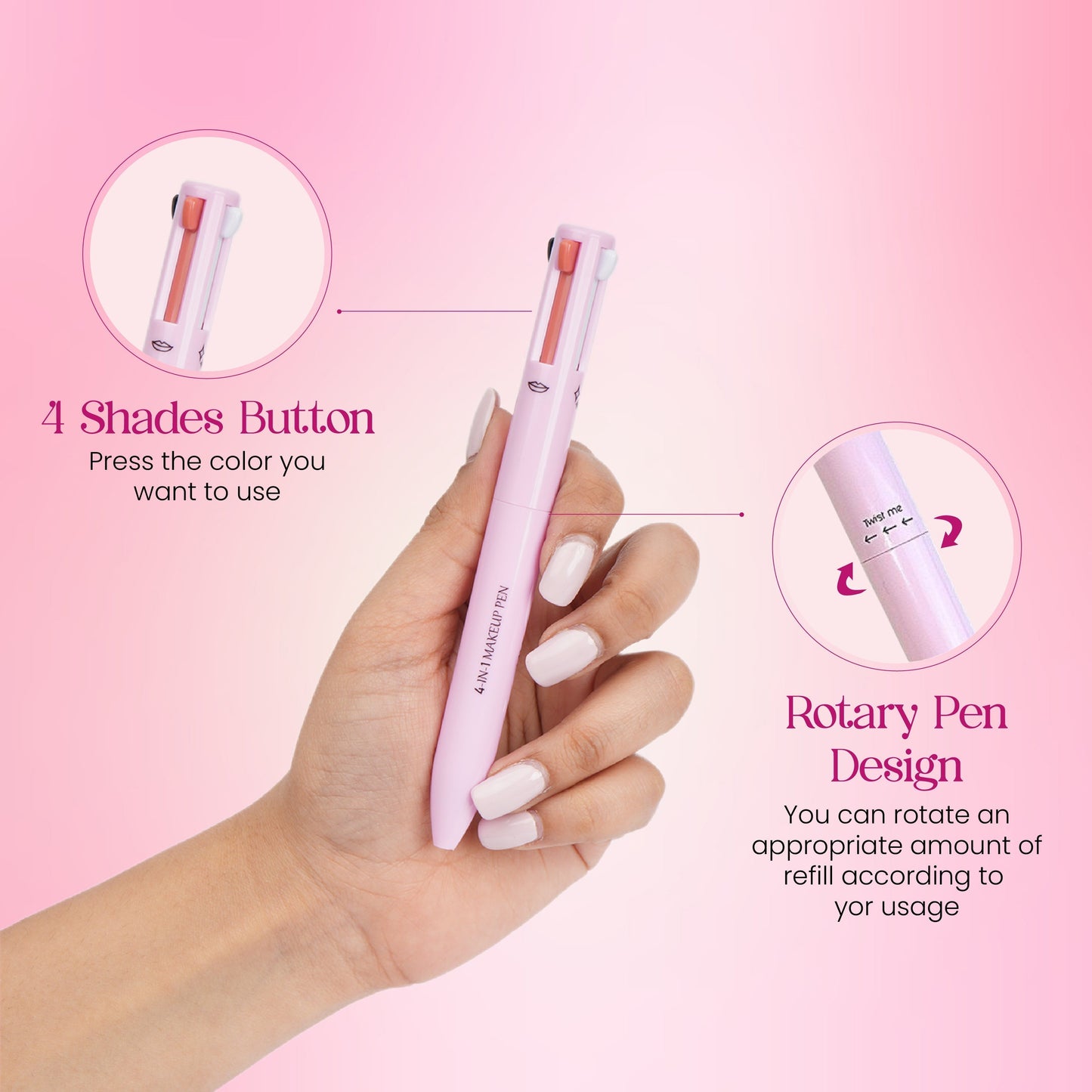 4-in-1-Make-up-Stift für unterwegs