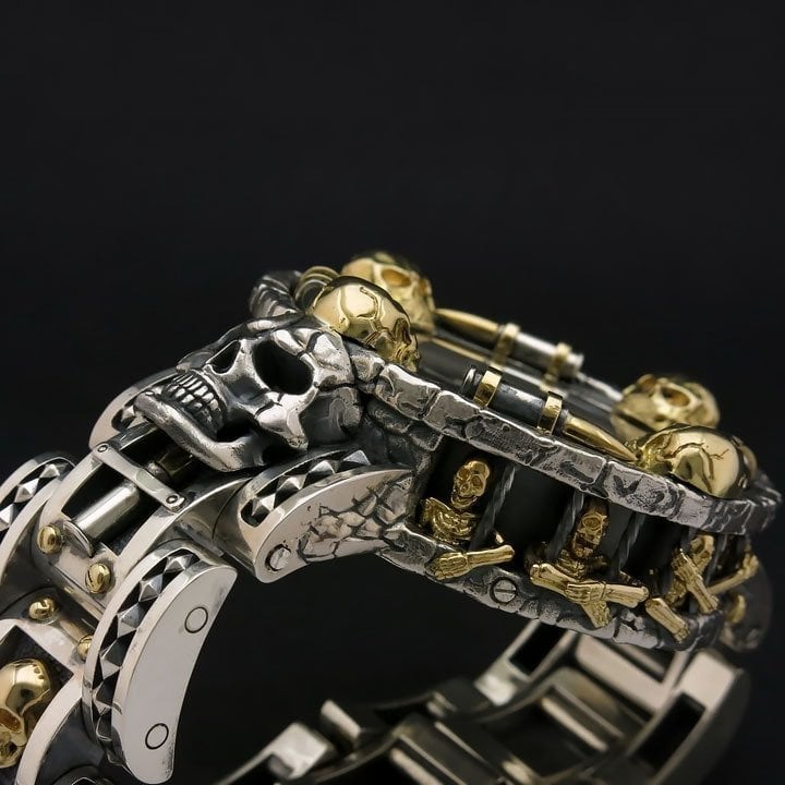 💝(LIMITED EXTENT)🔥Mysterious Banned Bullet Gun Skull Armbanduhr
