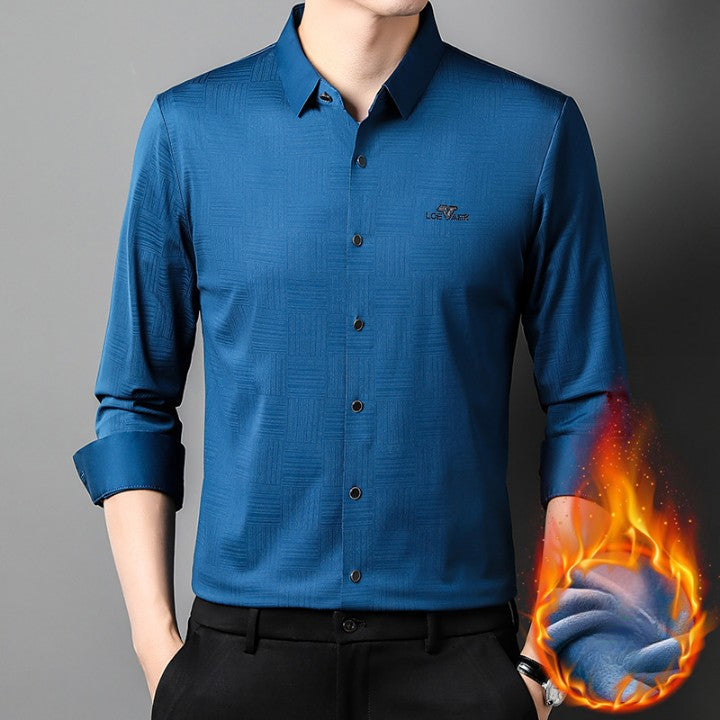 🔥BUY 2 Kostenloser Versand🔥Herren Langarm faltenfreies Freizeithemd