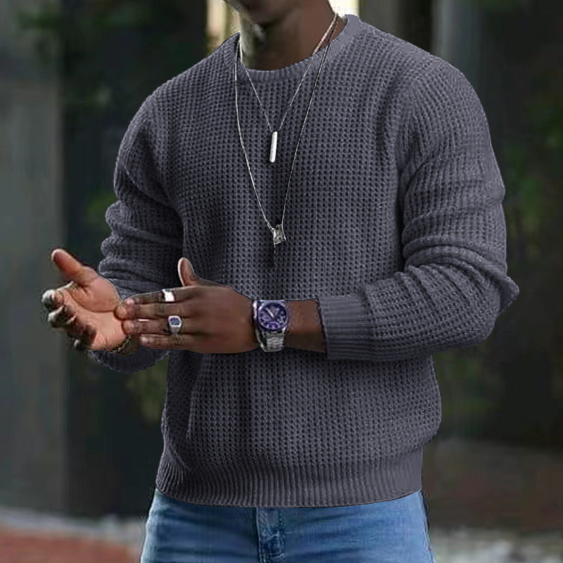 ?Freitagsverkauf schwarz-49%OFF??Pullover mit Rundhalsausschnitt und langen Ärmeln
