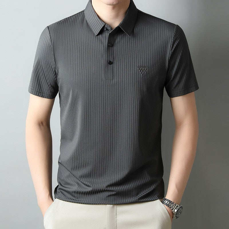 ?Neu für 2023 ? Bügelfrei übergroße Stretch Herren Business Casual kurze Ärmel