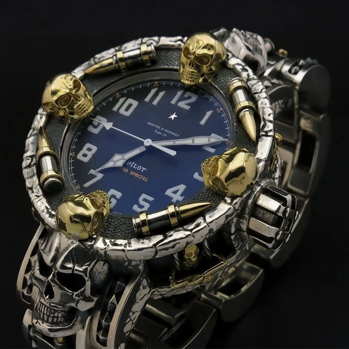 💝(LIMITED EXTENT)🔥Mysterious Banned Bullet Gun Skull Armbanduhr