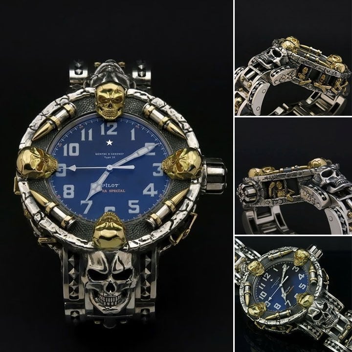 💝(LIMITED EXTENT)🔥Mysterious Banned Bullet Gun Skull Armbanduhr