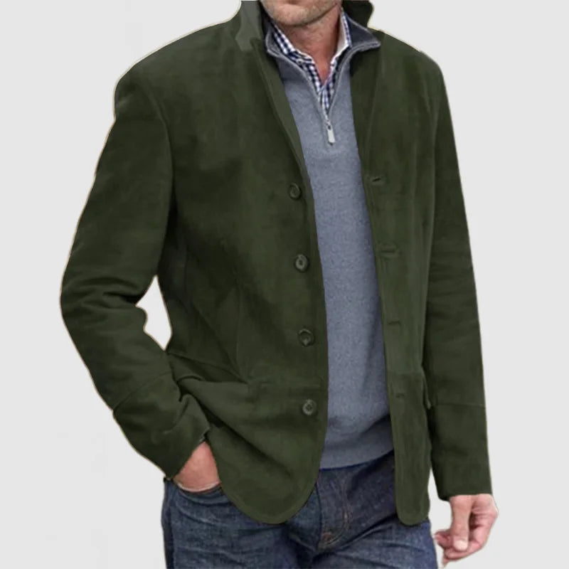 Klassische Vintage-Casual-Button-Down-Jacke für Herren