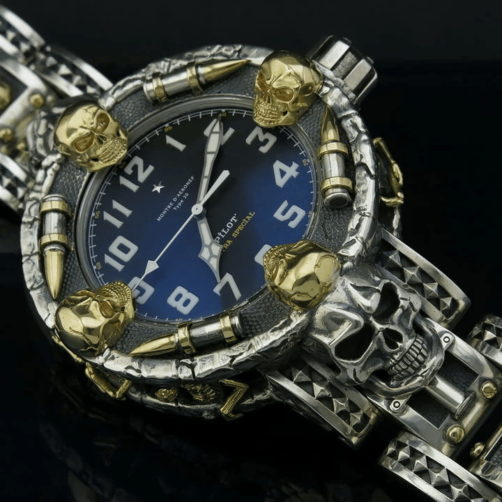 💝(LIMITED EXTENT)🔥Mysterious Banned Bullet Gun Skull Armbanduhr