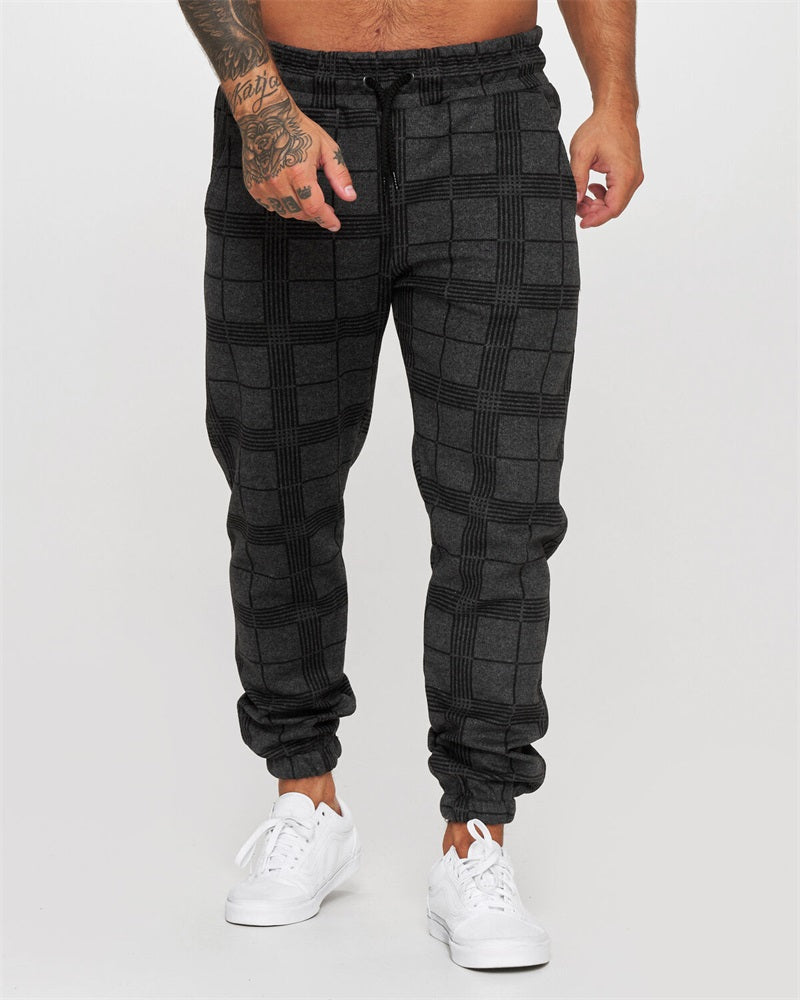 Herrenhose mit 3D-Digitalkaro