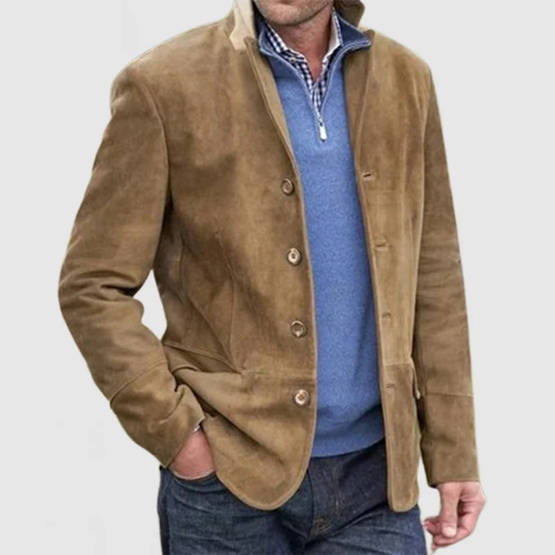 Klassische Vintage-Casual-Button-Down-Jacke für Herren