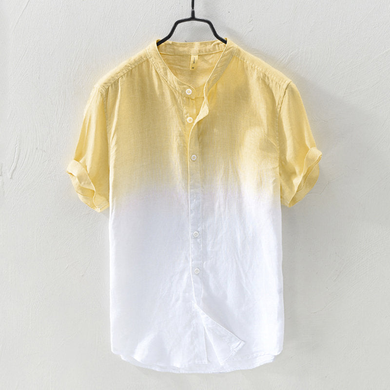 2022 Neue Herrenmode Gradient Oversized Kurzarmhemden