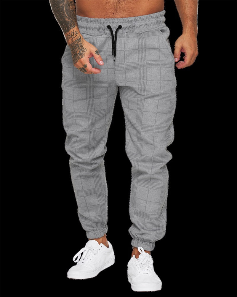 Herrenhose mit 3D-Digitalkaro