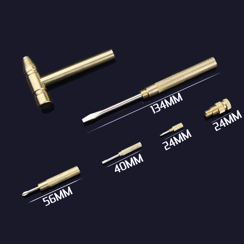 🎁2023-Weihnachten Hot Sale🎁 HALBER PREIS🔥🔥6 in1 Micro Mini Multifunktions-Kupferhammer