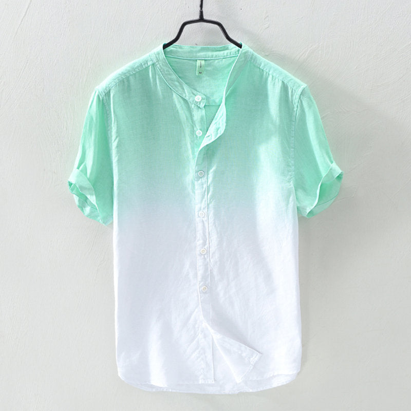 2022 Neue Herrenmode Gradient Oversized Kurzarmhemden