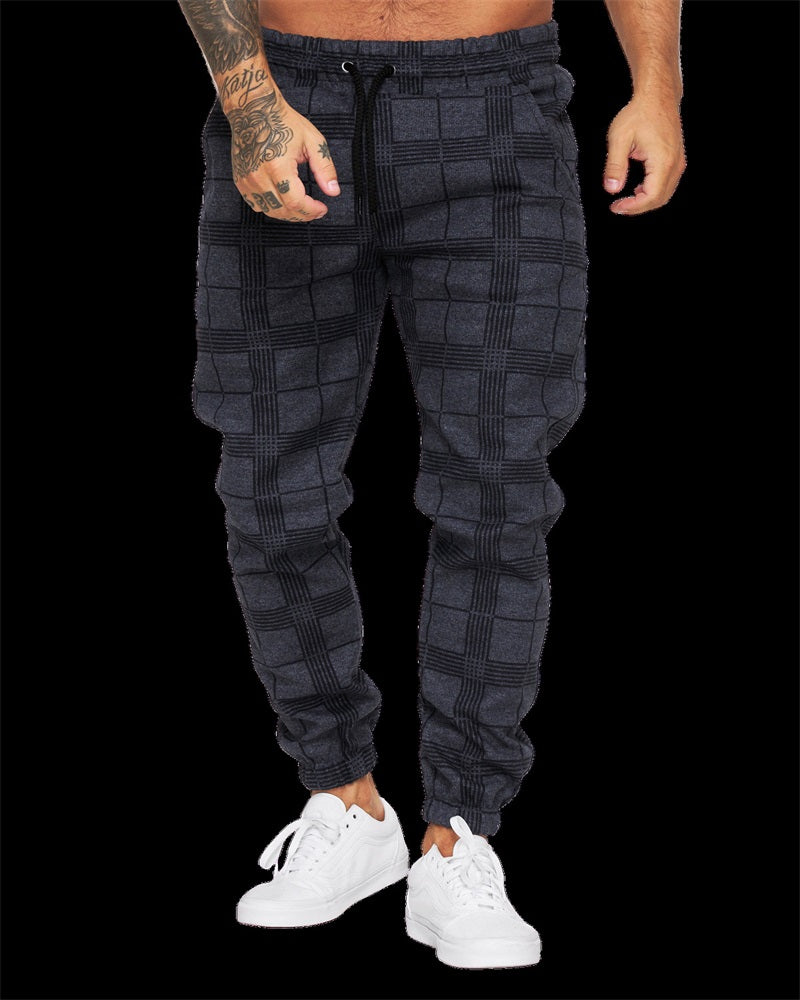 Herrenhose mit 3D-Digitalkaro