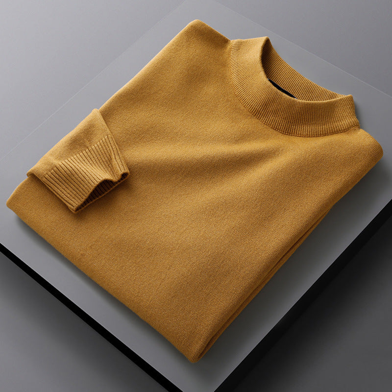 【Neu eingetroffen - 49% Rabatt】Einfarbiger Pullover mit halbem Rollkragen in großen Größen
