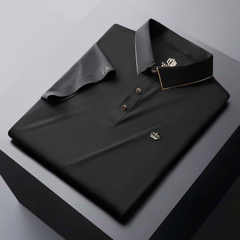 đ„Sommer neue Produkte-50% Offđ„BĂŒgelfrei Business Casual High Stretch Small Stickerei Kurzarm