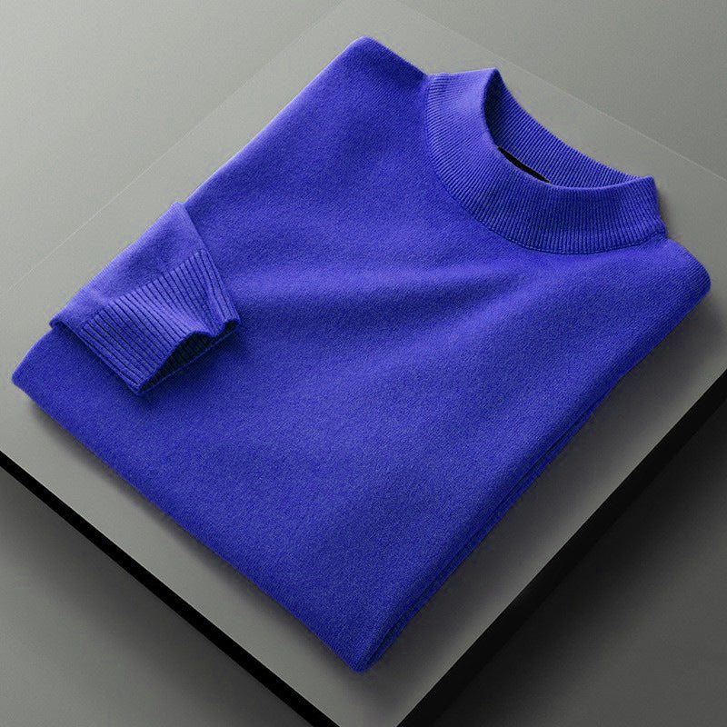 【Neu eingetroffen - 49% Rabatt】Einfarbiger Pullover mit halbem Rollkragen in großen Größen