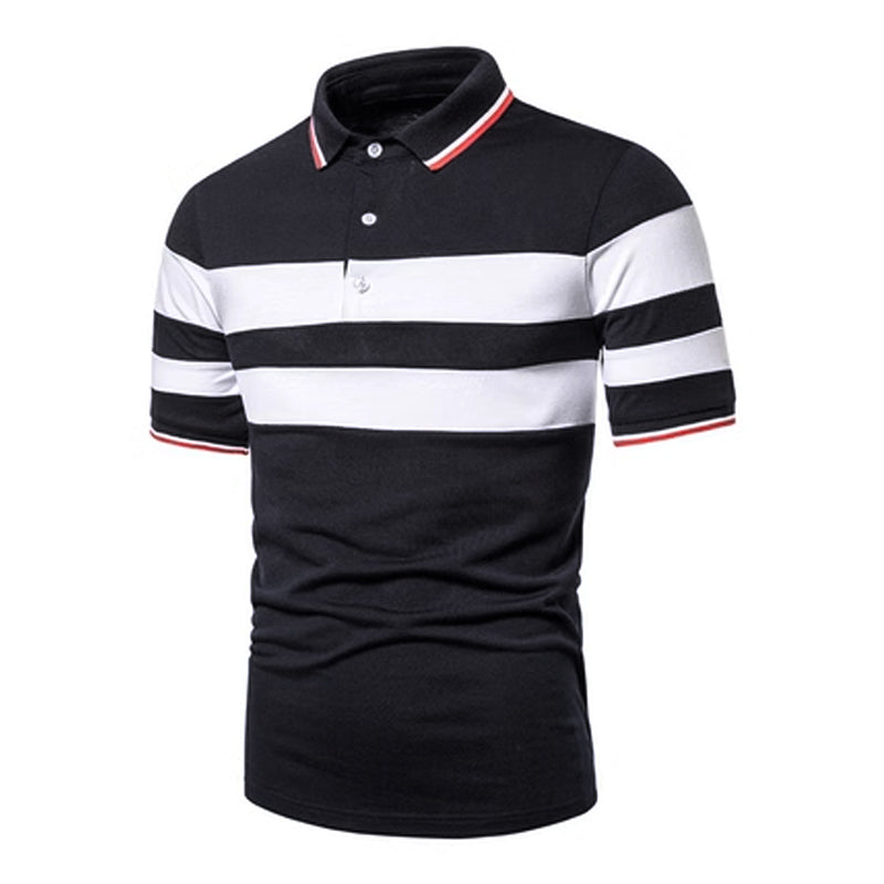 Herrenmode Patchwork Klassisches Kurzarm T-Shirt