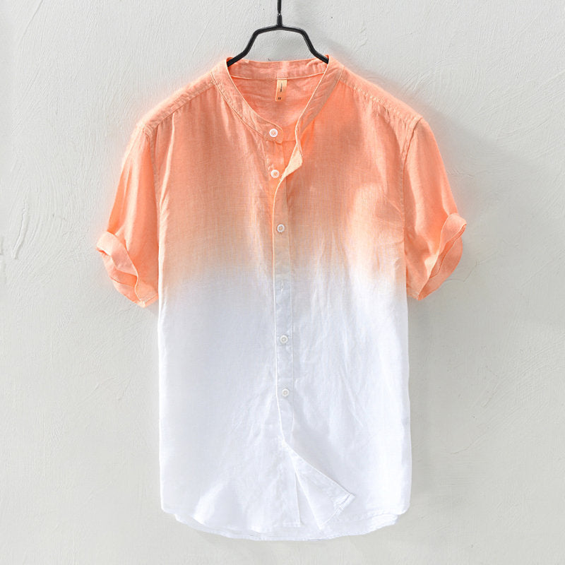 2022 Neue Herrenmode Gradient Oversized Kurzarmhemden